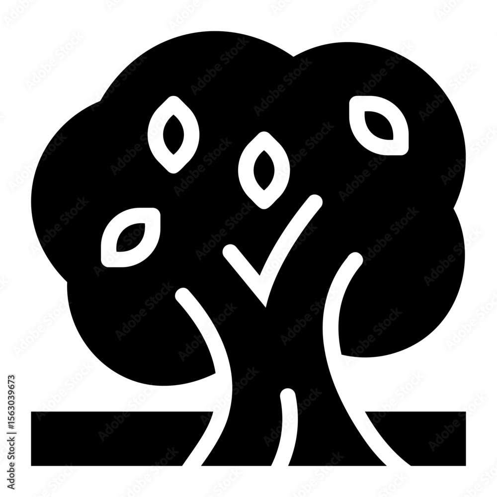fruit tree glyph icon fruit tree glyph icon