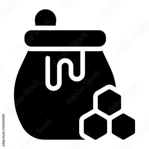 honey glyph icon