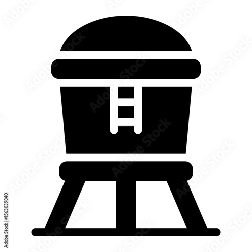 water tank glyph icon