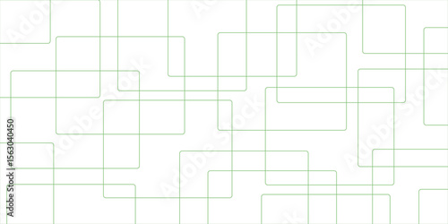 Abstract colorful geometric pattern square and random lines. Glowing Futuristic technology geometric concept.abstract white and green colors with lines pattern texture computer geometric digital.