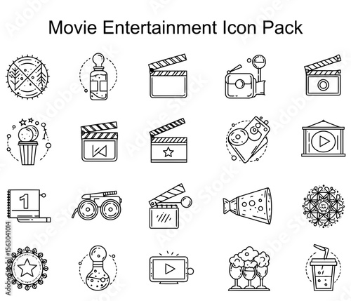 Movie Entertainment Icon Pack