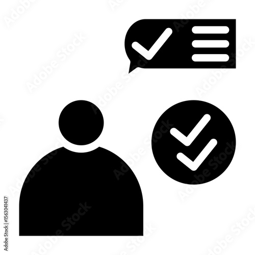 Communication Vector Glyph Icon Design