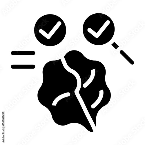 IQ Test Vector Glyph Icon Design