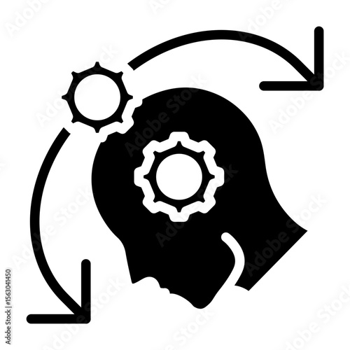 Adaptability Vector Glyph Icon Design
