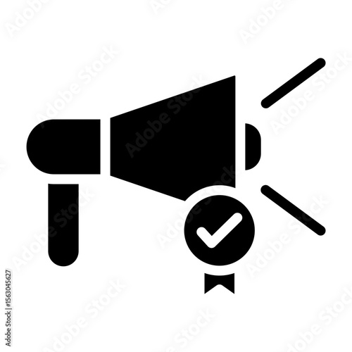 Brand Visibility Vector Glyph Icon Design
