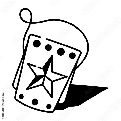 A hand drawn style icon of shoulder bag
