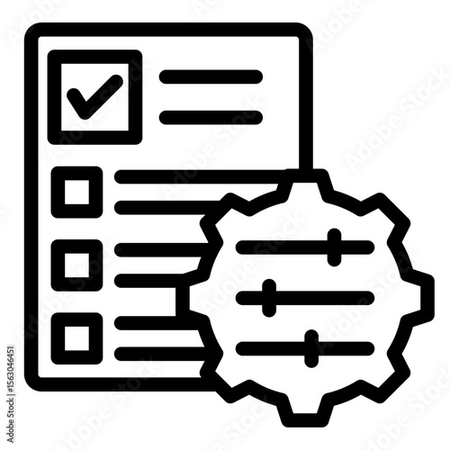 Project Control   Icon Vector Illustration