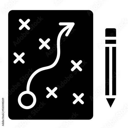 Critical Path   Icon Vector Illustration