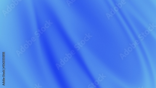 Blue Silk Satin Background with Soft Flowing Texture and Abstract Smooth Waves Backdrop Design
