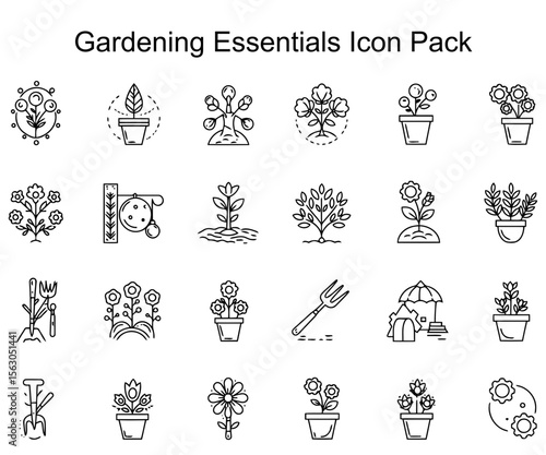 Gardening Essentials Icon Pack