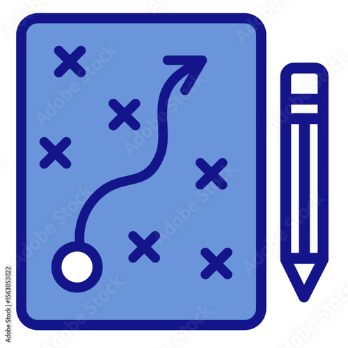 Critical Path   Icon Vector Illustration