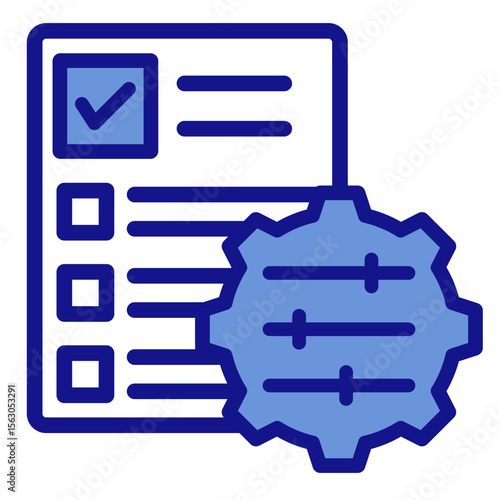 Project Control   Icon Vector Illustration