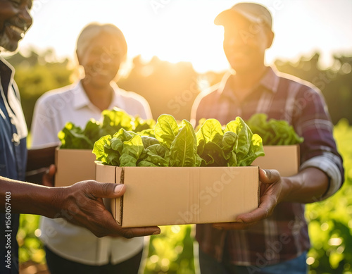 Promoting the health benefits of fresh, locally sourced greens African American farmers proudly share their abundant, sustainable harvest with the community