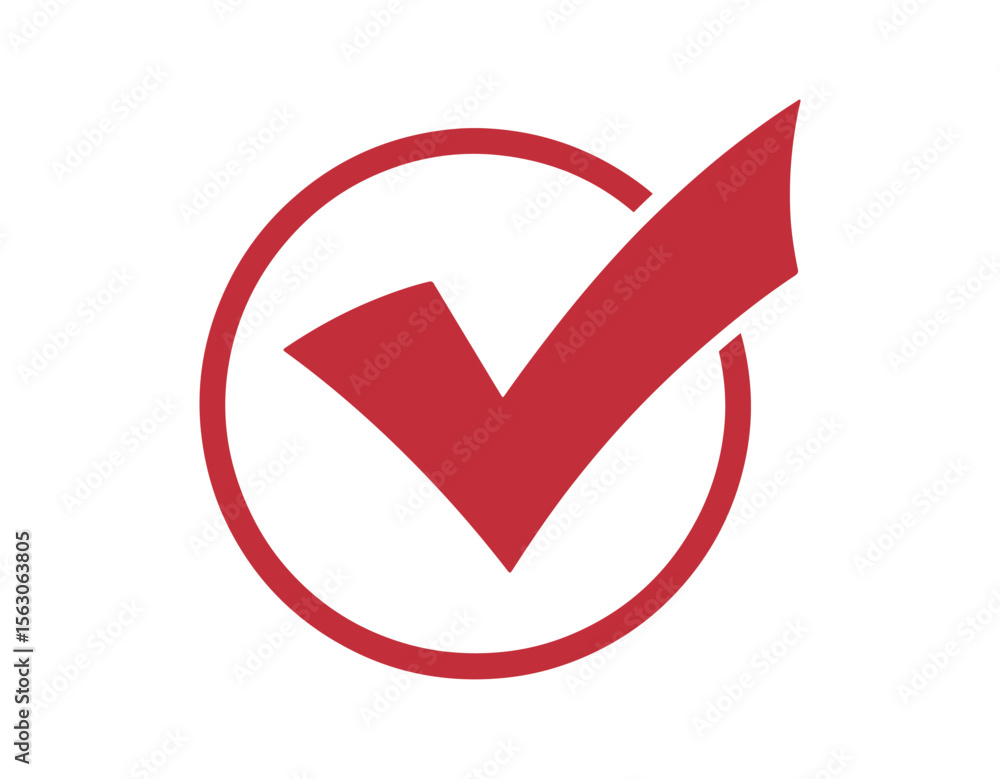 Check mark icon in a box. Check list button icon red and black vector illustration. Creative check mark icon template vector. Green, black check mark icon, check, mark, icon, background, vector, isol Check mark icon in a box. Check list button icon red and black vector illustration. Creative check mark icon template vector. Green, black check mark icon, check, mark, icon, background, vector, isol