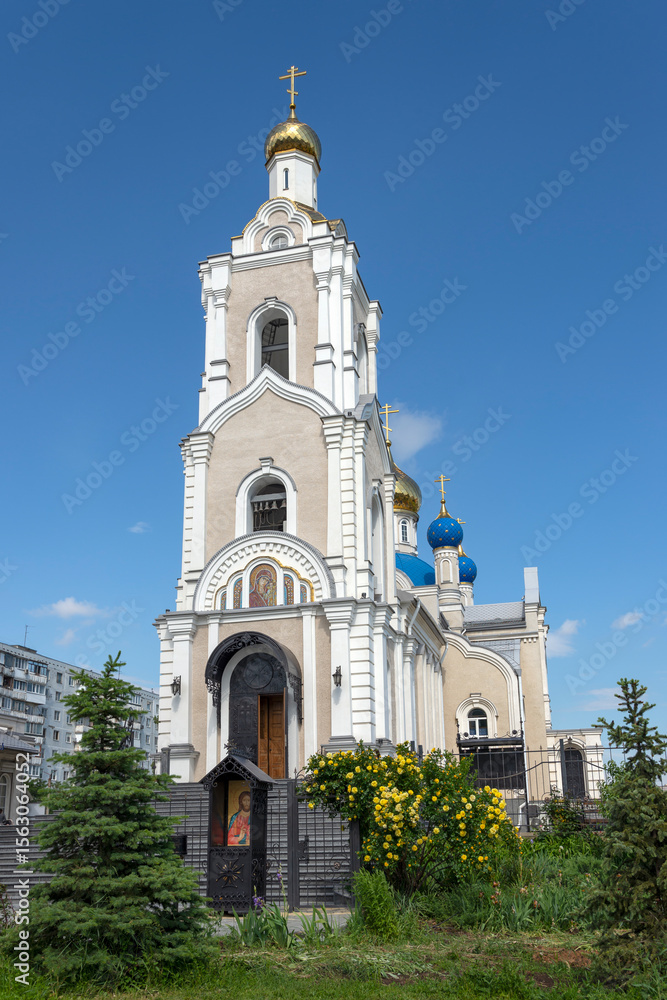 Fototapeta premium Bell tower of the Church of the Kazan Icon of the Mother of God. Rostov-on-Don