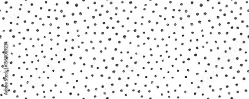 Crayon polka dot seamless pattern. Cute doodle polkadot texture. Hand drawn chalk scribble round shape background. Baby kids seamless pattern. Vector illustration isolated on white background.