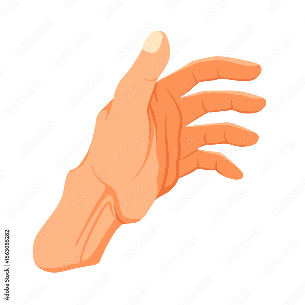 Illustration of human hand movements Illustration of human hand movements