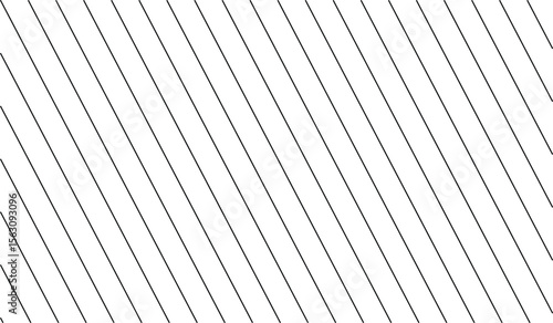 Abstract pattern of parallel black diagonal lines on a white background isolated on white background