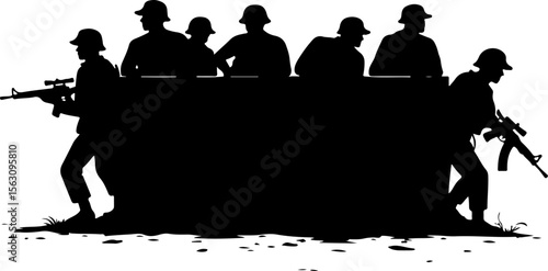 military, soldiers, helicopter, army, special forces,   vector  bundle