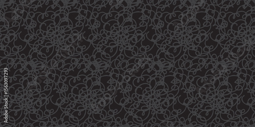 Doodle shapes background. Seamless pattern. Vector. らくがきイラストパターン