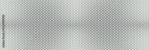 Silver speaker mesh with diamond holes seamless bg on white. Chrome perforated metal background. Aluminum sheet with air conditioning. Vector illustration