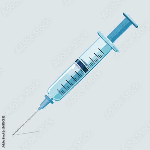 Medical Syringe Injection, Vaccination, Healthcare, Treatment, Medicine