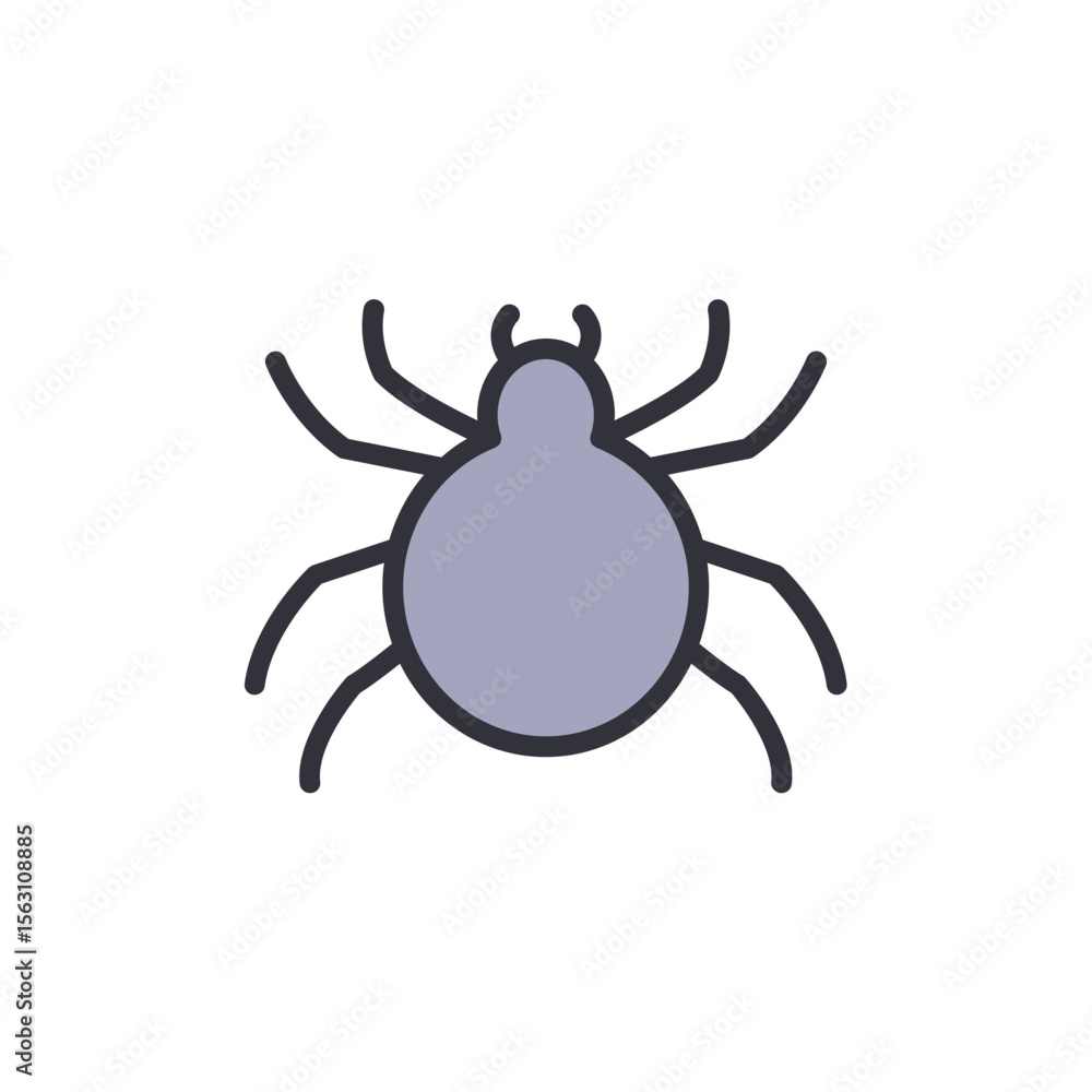 Stylized Tick Illustration With Transparent Backdrop And Simple Design Stylized Tick Illustration With Transparent Backdrop And Simple Design