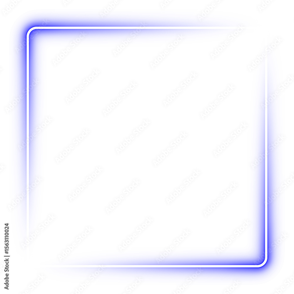 square neon glowing light ray on transparent background. futuristic modern technology. PNG file. square neon glowing light ray on transparent background. futuristic modern technology. PNG file.