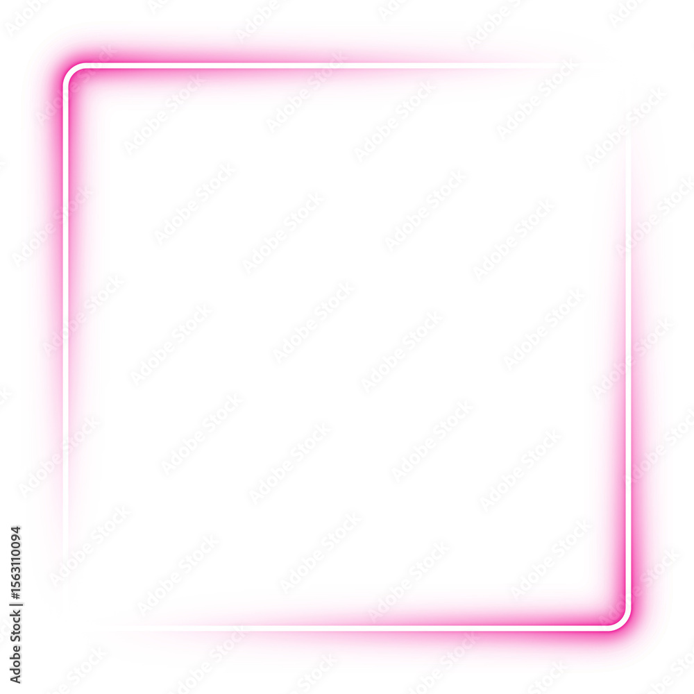 square neon glowing light ray on transparent background. futuristic modern technology. PNG file. square neon glowing light ray on transparent background. futuristic modern technology. PNG file.