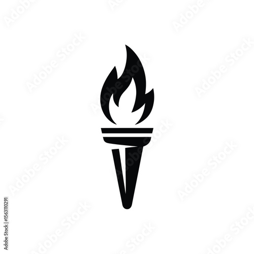 Torch flame icon