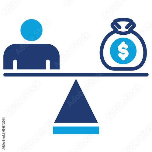 Equity Flat Blue Icon