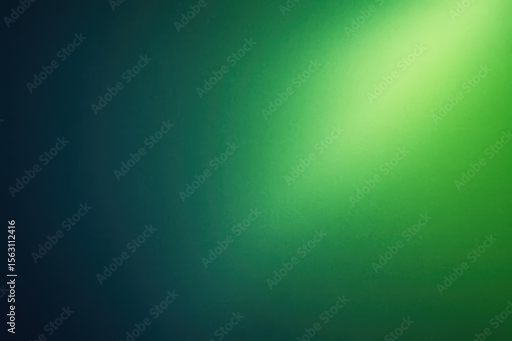 Obraz premium Abstract gradient background with soft light illuminating a textured green surface