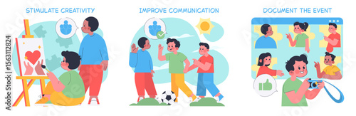 Activities Encouraging Creativity, Communication, and Event Documentation
