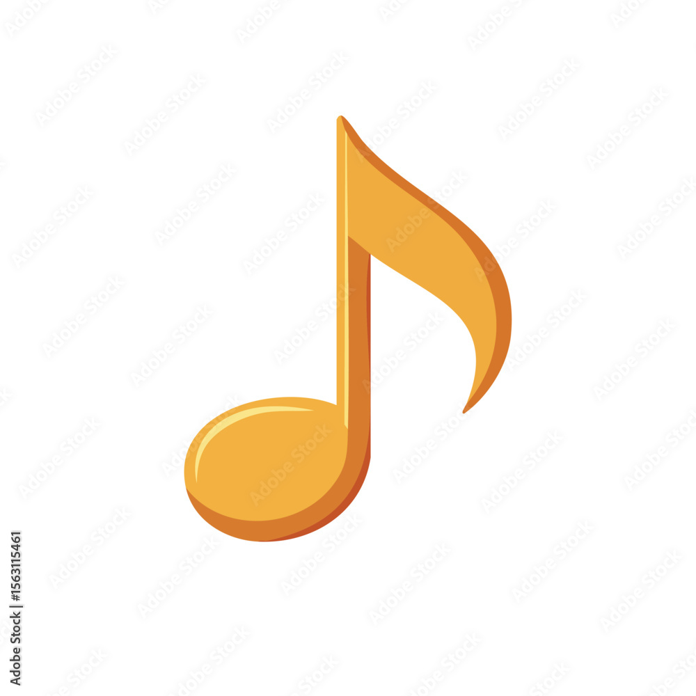 Simple design illustration music tone icon Simple design illustration music tone icon