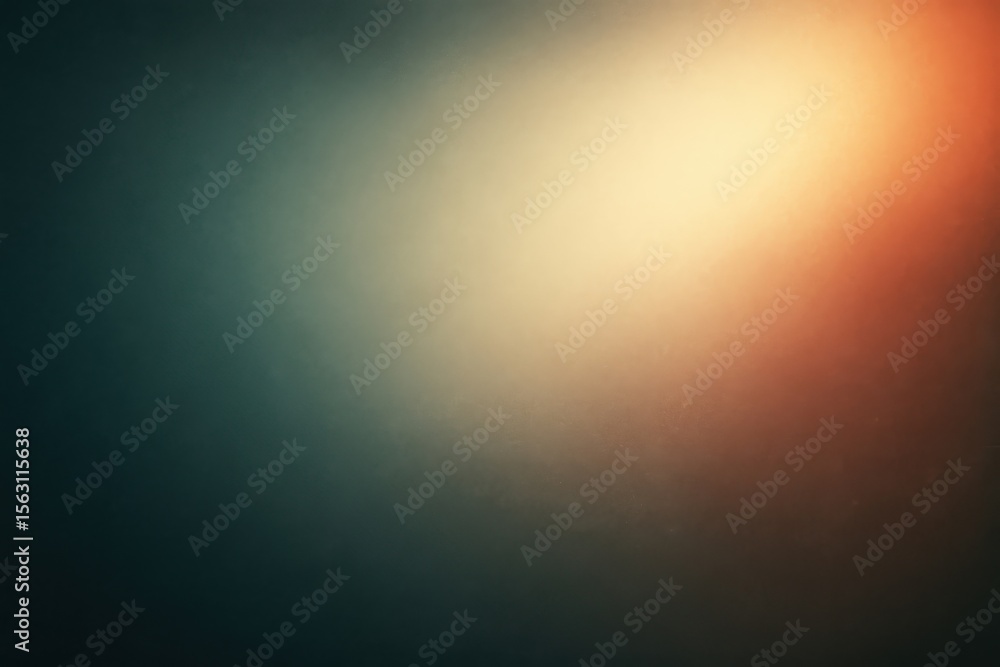 Fototapeta premium Soft gradient background with warm light and cool tones creating a moody atmosphere