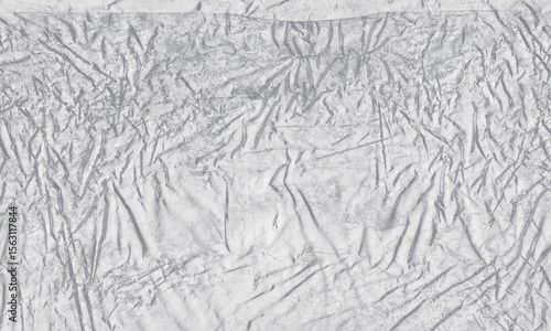 Fotografi plastic transparent cellophane bag on white background