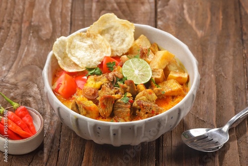 Soto Betawi is a type of soto from the DKI Jakarta area