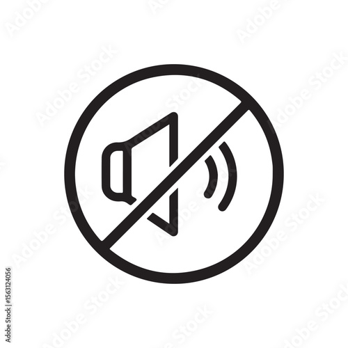No audio description icon isolated. simple vector icon on white background