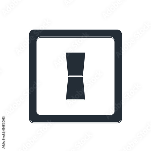 Black Electric light switch icon isolated on white background. On and Off icon. Dimmer light switch sign. Concept of energy saving. Vector
