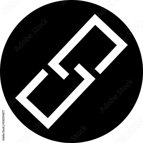 Attachment link icon, Internet URL webpage url link vector. Chain, link symbol isolated on transparent background, Paperclip Hyperlink Icon. link From contact and communication device.