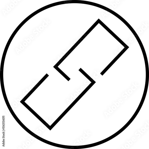 Attachment link icon, Internet URL webpage url link vector. Chain, link symbol isolated on transparent background, Paperclip Hyperlink Icon. link From contact and communication device.