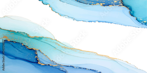 Dynamic blue water splash with a hint of red liquid creating a fresh and vibrant abstract texture
