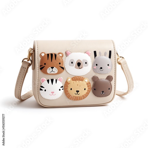 Cute animal bag kids fashion purse crossbody bag toddler girls handbag shoulder bag animal print design