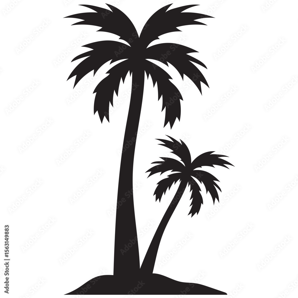 Obraz premium Palm Tree Silhouette