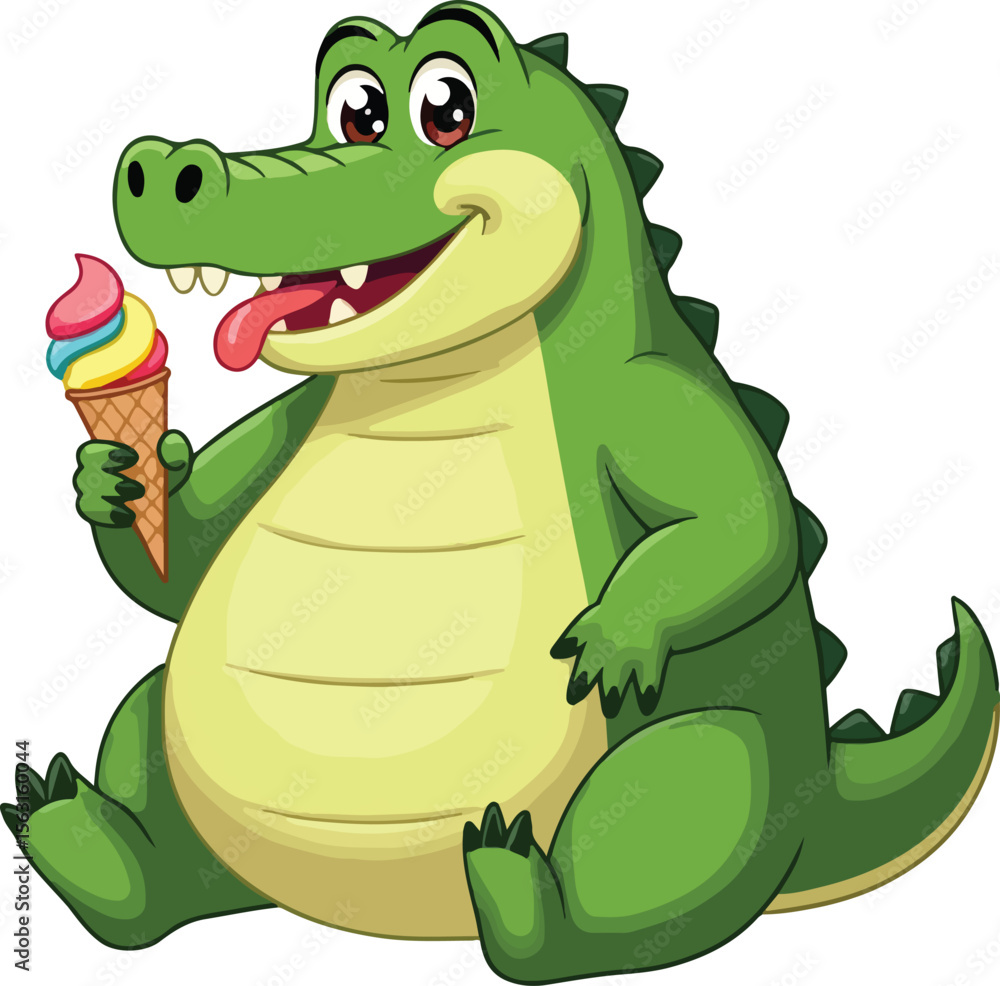 Naklejka premium Kind of crocodile