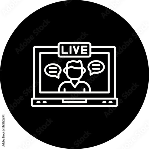 Live streaming Icon