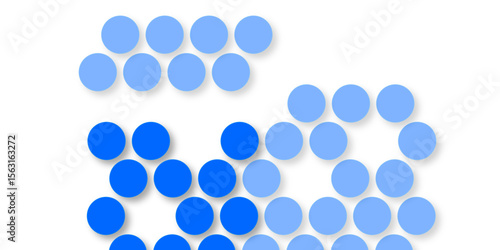 Seamless pattern of blue polka dots with transparent background. suit Kurt digital design motif colorful wallpaper illustration, traditional design. wall decorated blue mosaic tiles texture background