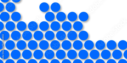 Seamless pattern of blue polka dots with transparent background. suit Kurt digital design motif colorful wallpaper illustration, traditional design. wall decorated blue mosaic tiles texture background
