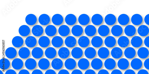 Seamless pattern of blue polka dots with transparent background. suit Kurt digital design motif colorful wallpaper illustration, traditional design. wall decorated blue mosaic tiles texture background
