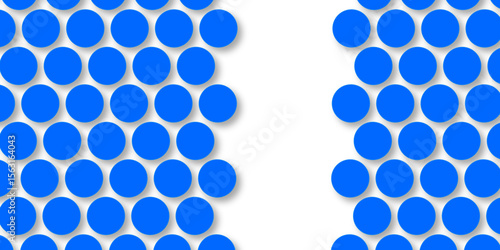 Seamless pattern of blue polka dots with transparent background. suit Kurt digital design motif colorful wallpaper illustration, traditional design. wall decorated blue mosaic tiles texture background